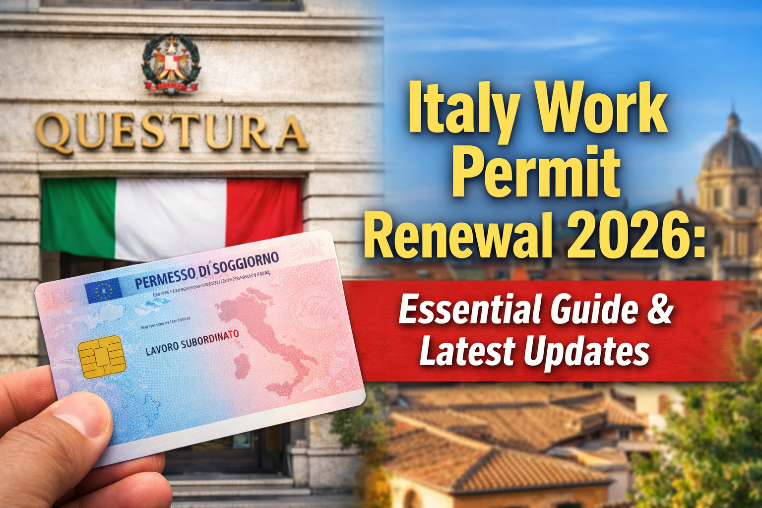 Italy Work Permit Renewal Process 2026