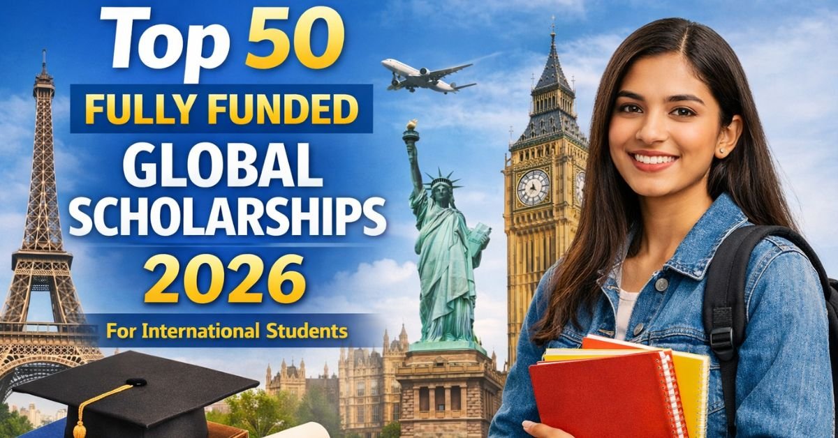 Top 50 Fully Funded Global Scholarships 2026 – Eligibility, Benefits & Deadlines