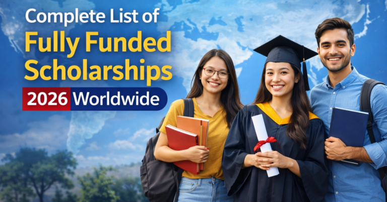 Complete List of Fully Funded Scholarships 2026 Worldwide - Ilmi Careers