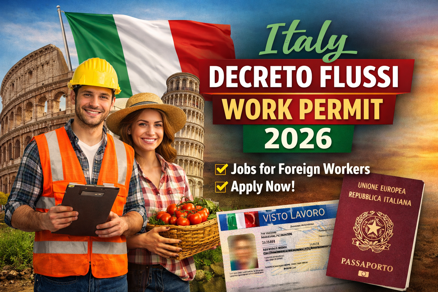 Italy Decreto Flussi Work Permit Explained (2026):