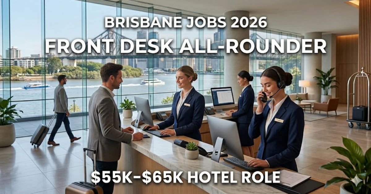 Front Desk All-Rounder Jobs 2026 in Brisbane – Riverfront Hotel Hiring