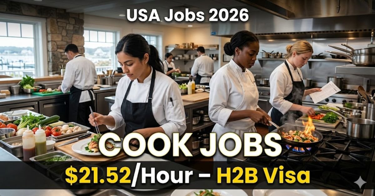 Cook Jobs 2026 in Massachusetts – $21.52/Hour H-2B Visa Role at Luxury Resort