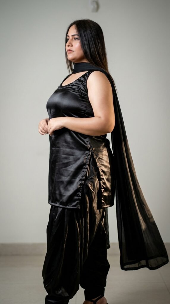 Woman wearing black shalwar kameez 28f44d1e8b