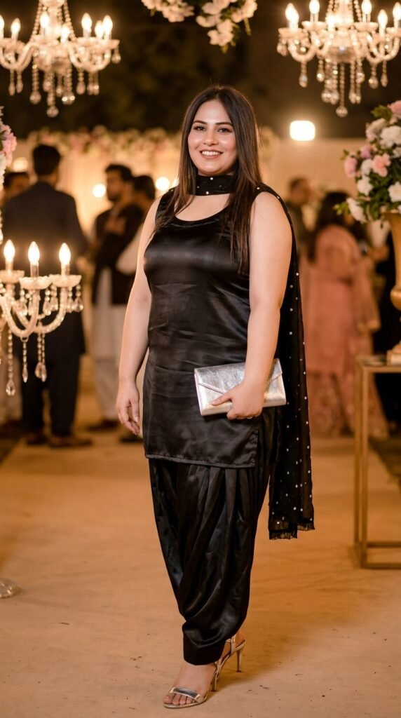 Woman wearing black shalwar kameez d1e661954c