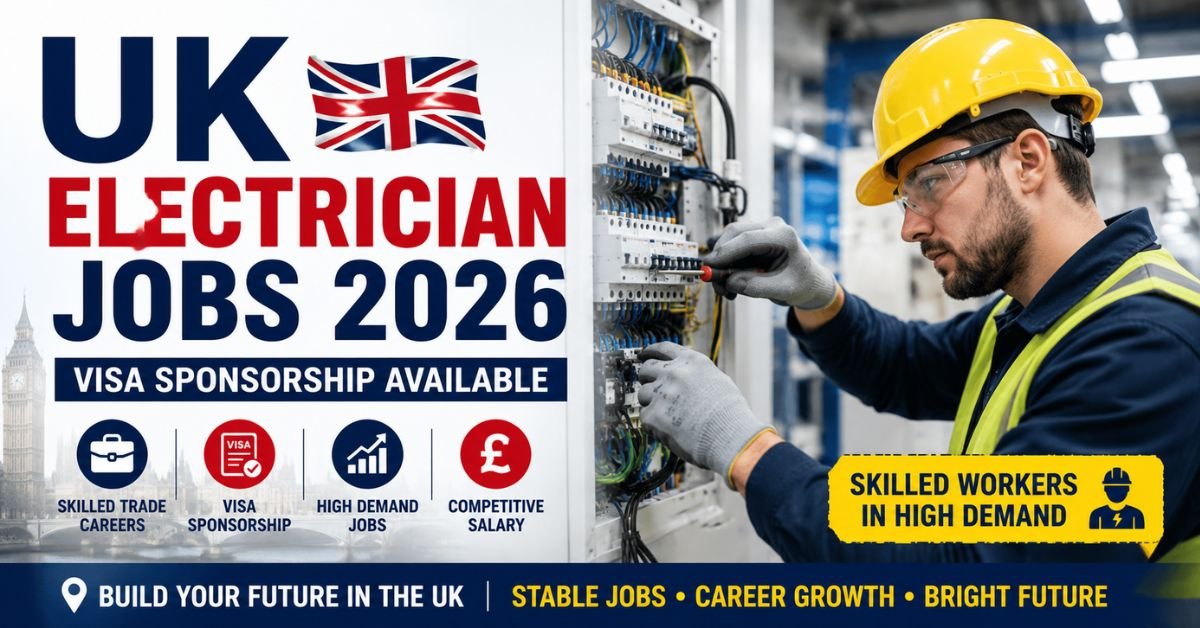 UK Electrician Visa Sponsorship Jobs 2026