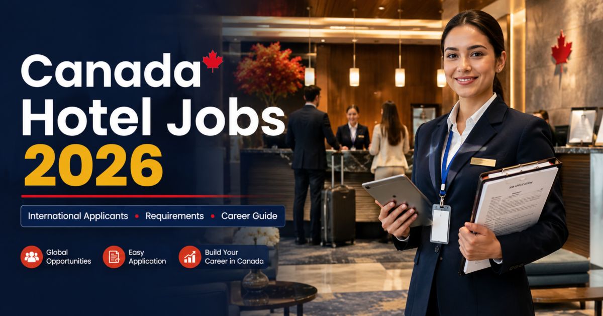 Canada Hotel Jobs 2026 for International Applicants – Requirements, Work Permit & Career Guide