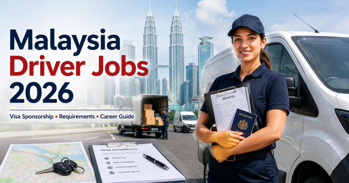 Malaysia Driver Jobs Visa Sponsorship 2026 – Complete Work Guide