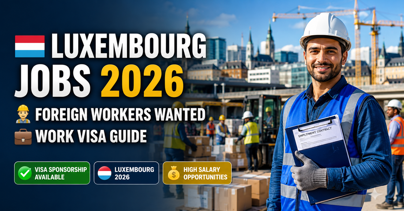 Luxembourg Unskilled Jobs For Foreign Workers 2026 Guide