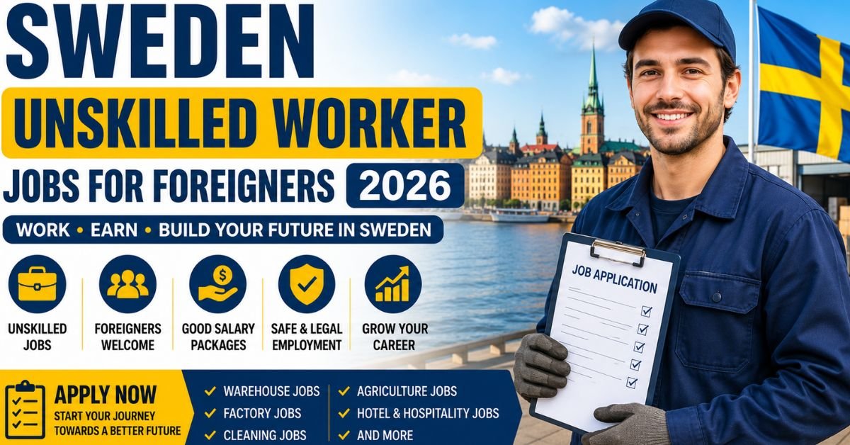 Sweden Unskilled Worker Jobs for Foreigners 2026 Hiring Guide