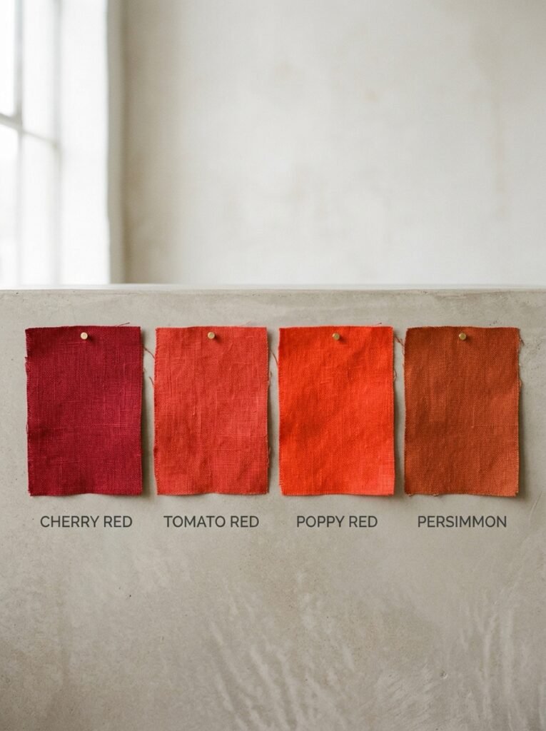 Four fabric swatches side by 202607070110