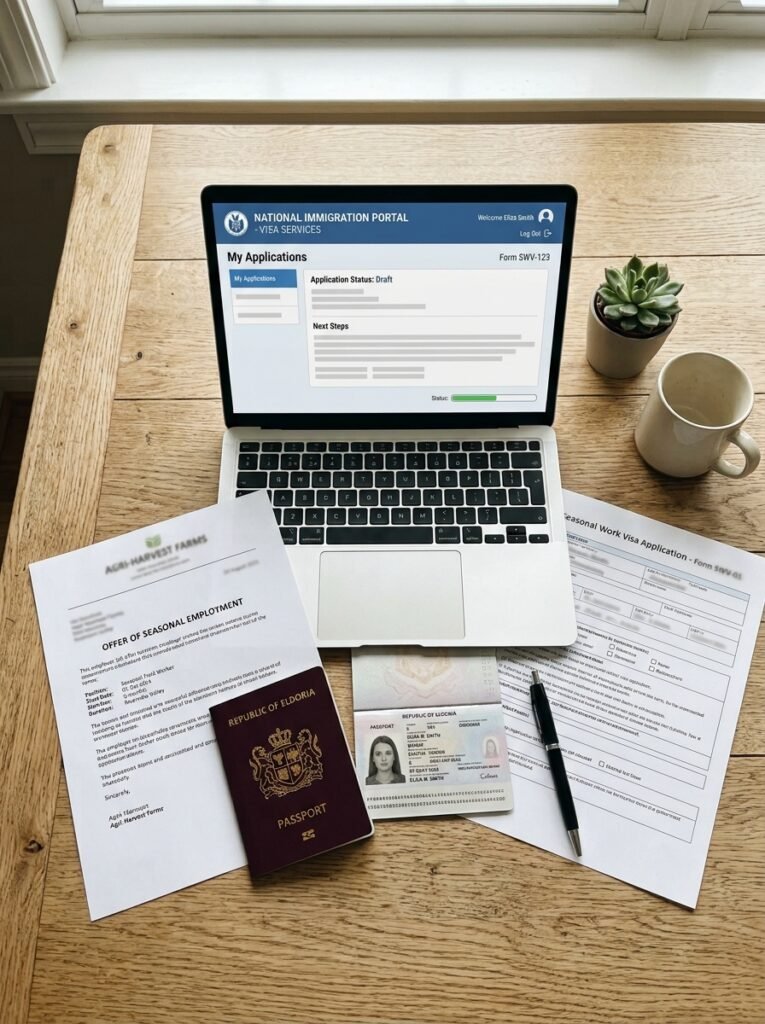 Poland Seasonal Work Visa 2026: Rules, Jobs & How to Apply 2 Visa application with passport a… 202607131513