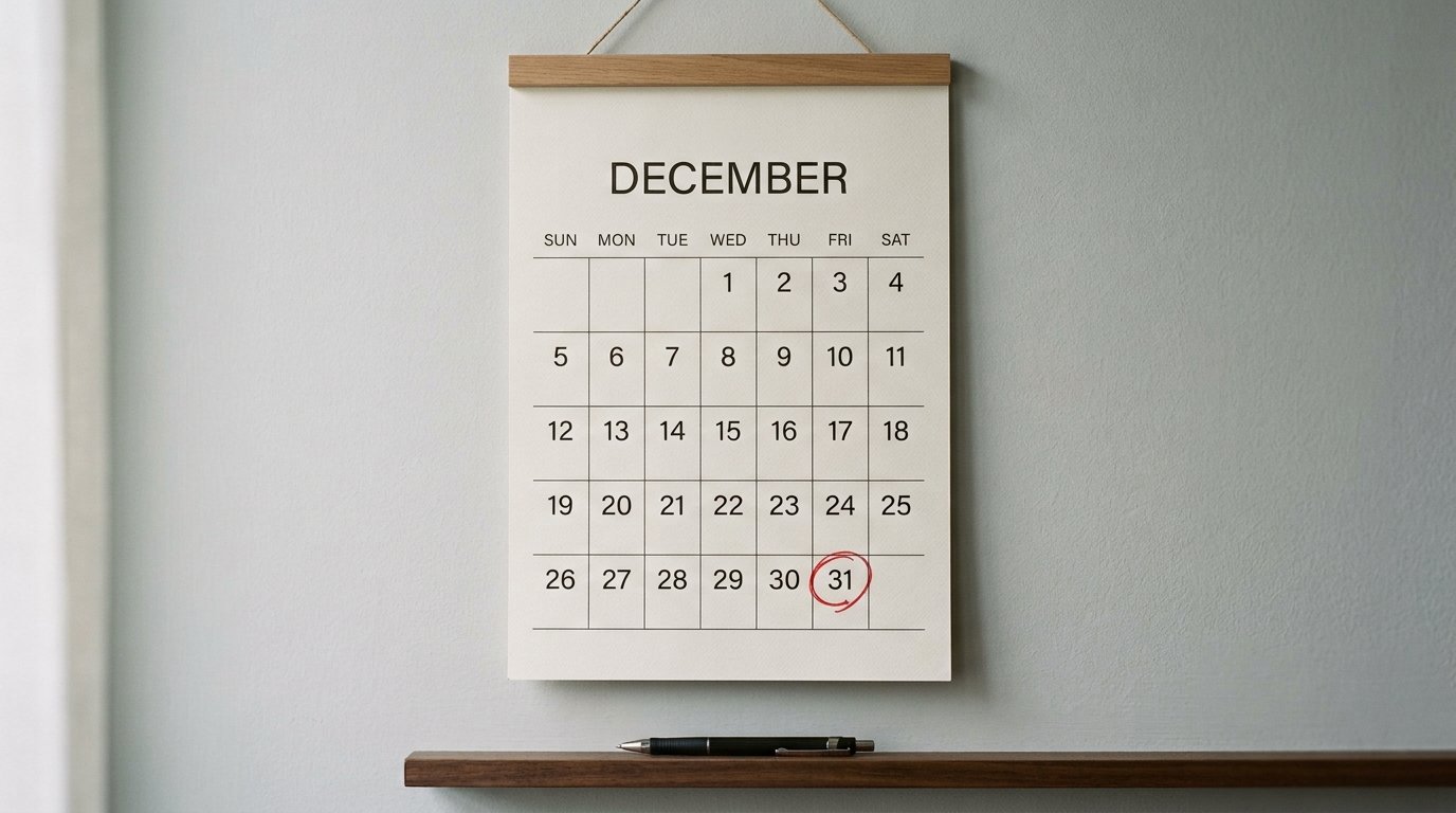 Temporary Shortage List 2026 expiry — 31 December deadline circled on a calendar