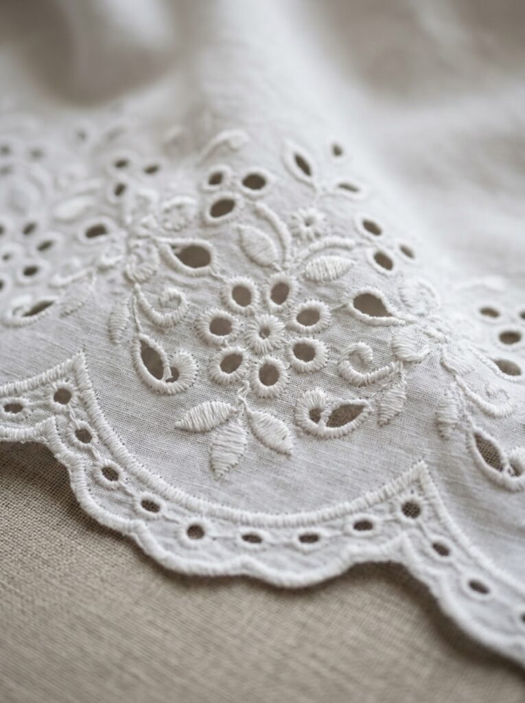White broderie anglaise fabric d… 202607071338